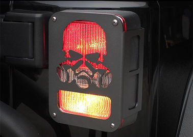 China Stahlschlusssignal-Auto-Chrome-Scheinwerfer-Einfassungen für Jeep Wrangler 2007 - 2017 JK, Ingenieur-Art/Iron Man-Art fournisseur