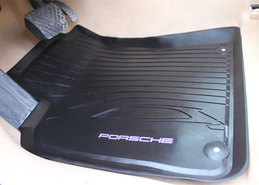 China PVC schwarze Fußmatten für Porsche Macan 2014 2016, Fußmatte mit Original-Stil-Logo fournisseur
