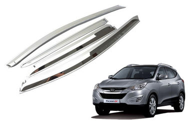 China Chrome-Sonnenblende-Entlüftungs-Schatten für Regen-Fenster-Schutz 2009-2013 IX35 Hyundai neuen Tucson fournisseur
