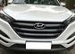Hyundai New Tucson 2016 2017 Frontgitter-Formbedeckung aus 3D-Kohlenstofffaser / Chrom fournisseur