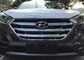 Hyundai New Tucson 2016 2017 Frontgitter-Formbedeckung aus 3D-Kohlenstofffaser / Chrom fournisseur
