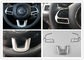Kunststoff ABS Auto Innenraum Trim Teile Lenkrad Verzierungen Chrome für Jeep Compass 2017 fournisseur